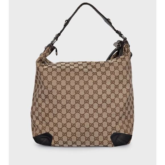 Gucci Monogram Canvas and Leather Hobo Bag - Picture 3 of 7